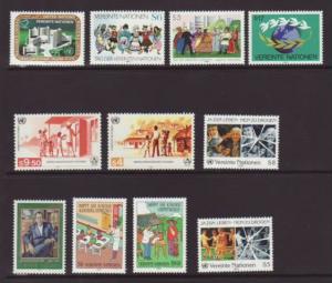 UN Vienna 1987 Year Set 67-77 MNH VF  