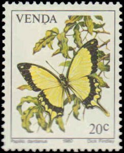 South Africa-Venda #36-39, Complete Set(4), 1980, Butterflies, Never Hinged