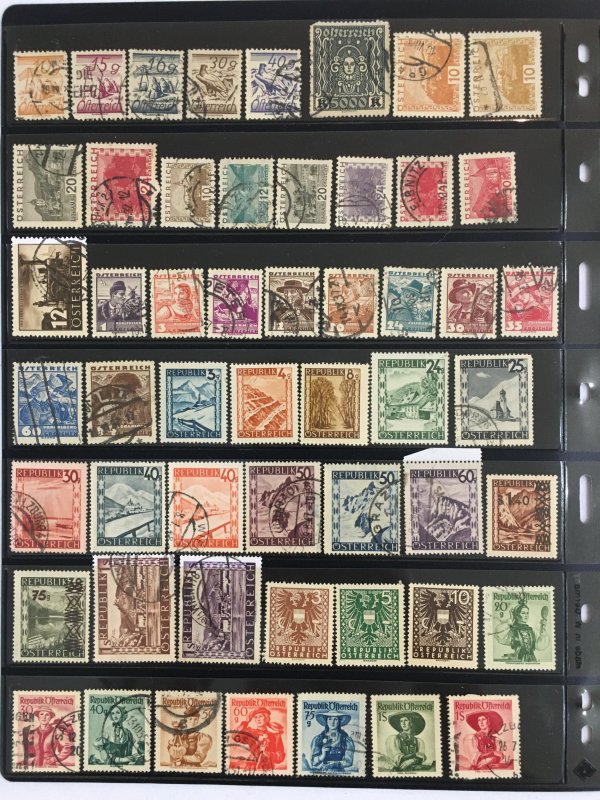 Austria collection 330 all different mint/used stamps SCV $100