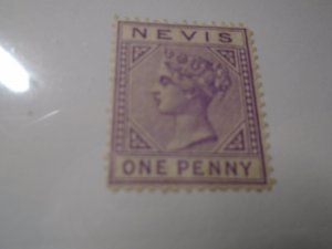 Nevis  #  19  MH  small thin