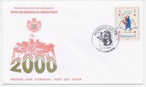 Cover / Postmark Monaco 2000 Magician - Cards