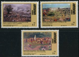 Uruguay #1794-1796 Infantry Battalions Postage Stamps Latin America 1999 Mint LH