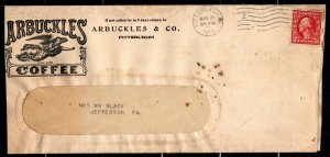 U.S. #409 Shermack on 1913 Arbuckles & Co Advert. Cover w/ Trading Card No. 1