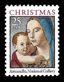 PCBstamps   US #2514 25c Christmas, Madonna & Child, MNH, (11)