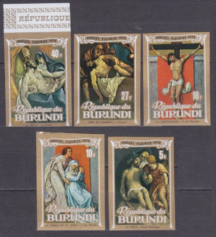 1974 Burundi 1029b-1033b Painting 9,00 €