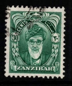 ZANZIBAR SG344a 1955 30c DEEP GREEN FINE USED