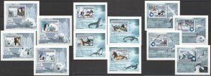 A0854 2007 Guinea-Bissau Fauna Polar Year Marine Life 12 Lux Bl Mnh