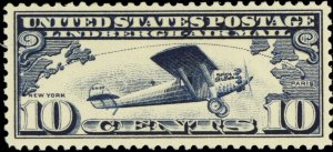 C10, Mint VF NH 10¢ Lindbergh Airmail Stamp (Stock photo) - Stuart Katz