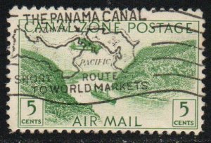 Canal Zone Sc #C7 Used