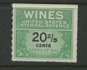 RE187  Wines Revenue Unused Stamp BX5105