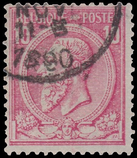 BELGIUM STAMP 1884 - 1885. SCOTT # 52. USED. ITEM 5