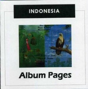 Indonesia - CD-Rom Stamp Album 1950-2019 Color Illustrated Album Pages