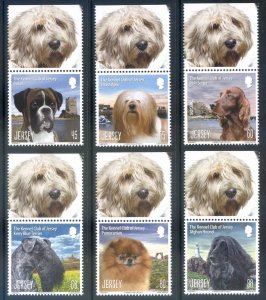 Jersey 2013 Kennel Club Set SG1726/1731 Unmounted Mint 