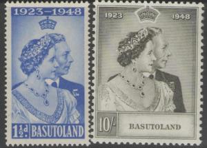 BASUTOLAND SG36/7 1948 SILVER WEDDING MTD MINT