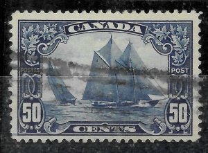 Canada #158iii VF Used Man On The Mast Variety **With Certificate**