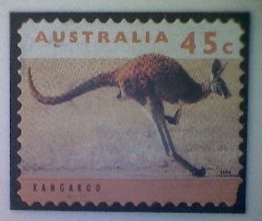 Australia, Scott #1288, used(o), 1994, Wildlife: Kangaroo, 45¢