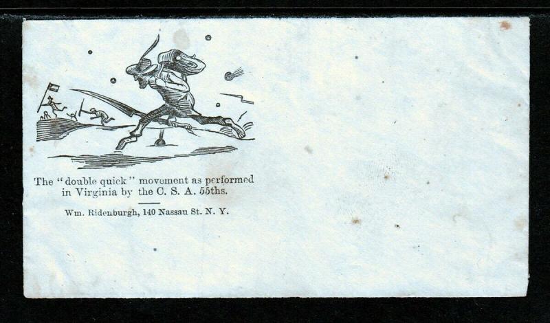 CSA Virginia 55th -  CIVIL WAR Propaganda Cover FRONT