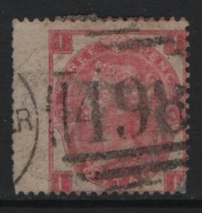 GREAT BRITAIN, 44, USED, PLATE 4, 1865, Queen Victoria