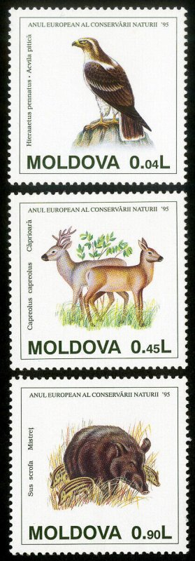 Moldova Stamps # 158-60 MNH XF Birds