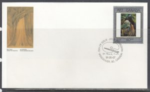 Canada Scott 1310 FDC - Masterpieces of Canadian Art