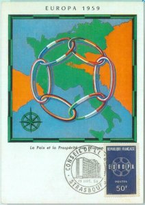 83665 - FRANCE  - Postal History -  FDC MAXIMUM CARD  1959  EUROPA