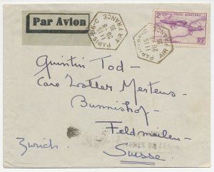 Airmail Cover / Postmark France 1935 Air France - Louis Bleriot