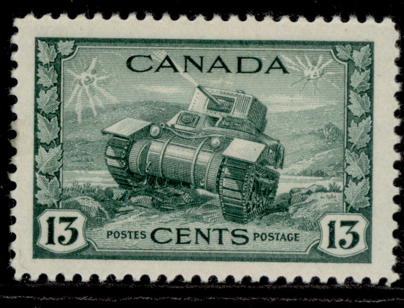 CANADA GVI SG384, 13c dull green, M MINT. Cat £11. 