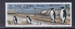 Fr. Southern Antarctic Terr., # C123, Penguins, NH, 1/2 Cat