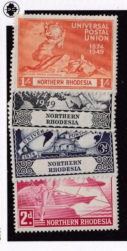 NORTHERN RHODESIA # 50-53 VF-MH UNIVERSAL POSTAL UNION