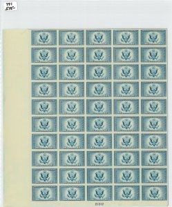 1935 US Special Delivery Postage Stamp #771 Plate No. 21312 Mint  Sheet of 50