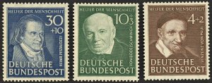 Germany #B320 - B321 - B323 MNH  1951 CHARITY SEMI-POSTAL