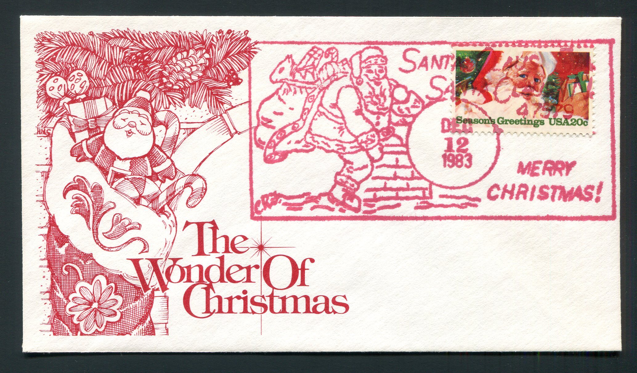 1983 Santa Claus, Indiana First Year for Famous Christmas Pictorial