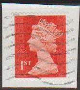 GB QE II Machin SG U2968d - 1st vermillion  - date code M13L - Source  S 