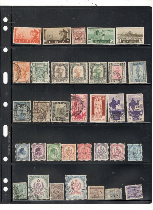 LIBYA COLLECTION ON STOCK SHEET, MINT/USED