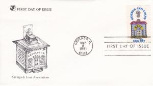 U.S. # 1911, Savings & Loan Associations, First Day Cover