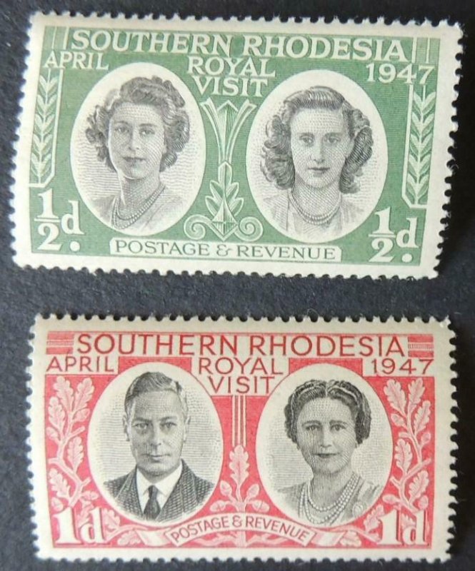 Southern Rhodesia 1947 royal visit kgvi kg6 queen mother elizabeth margaret