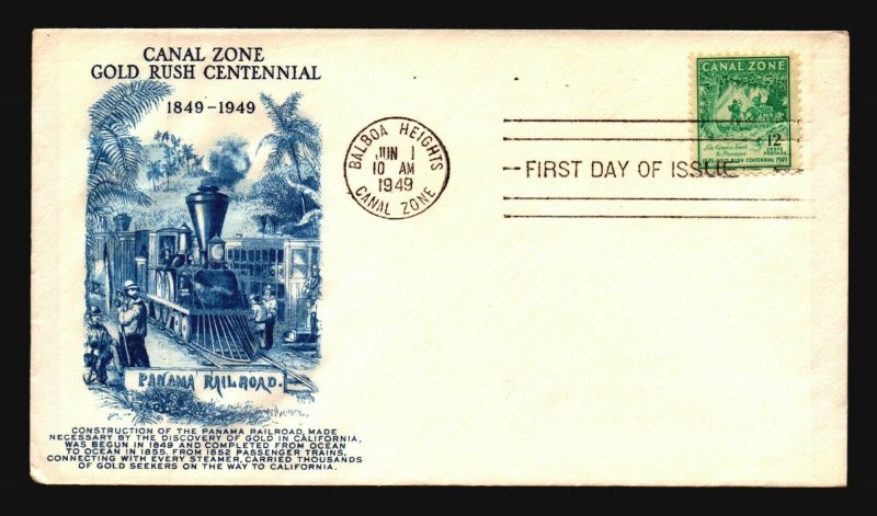 Canal Zone SC# 144 FDC / Cacheted - L1605