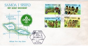 Samoa 1973 Sc 383-6 FDC