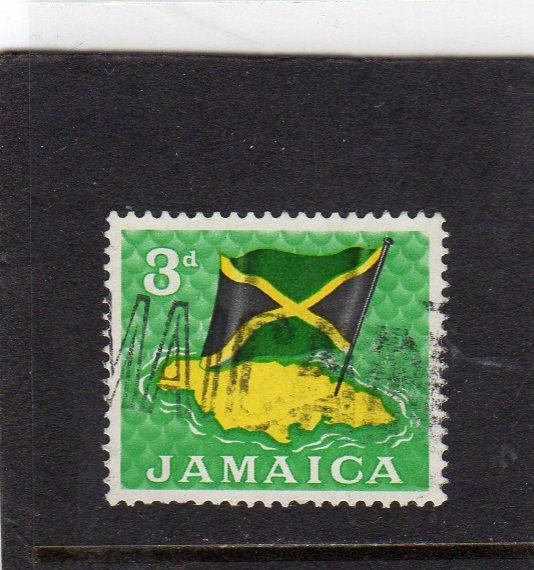 Jamaica Flag and Map used