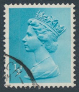 GB  Machin ½p X841 2 bands  Used SC# MH22  see scans & details