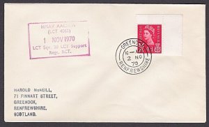 GB 1970 ship cover HMAV AACHEN at Greenock..................................x981