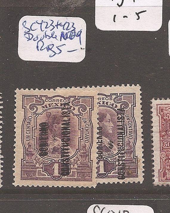 Mexico SC 423 & 423 double overprint MOG (1cga)