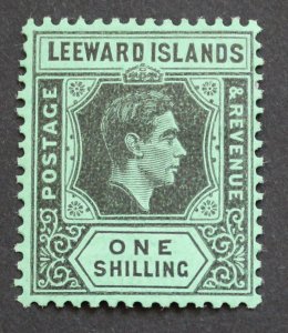 Leeward Islands 1938 GVI One Shilling SG 110 mint