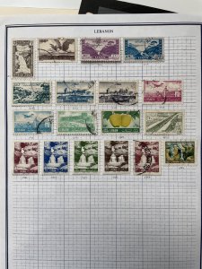 Small collection of Lebanon stamps