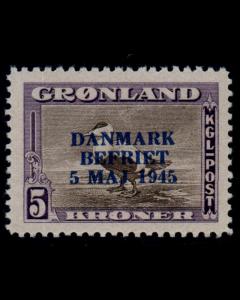 VSM: GRONLAND 1945 OG NH PO FRESH VIBRANT SCT # 27 $ 189 LT # VSAGRNL1945H-G1