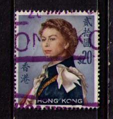 HONG KONG Sc# 217 USED Queen Elizabeth II WMK314 Upright cc