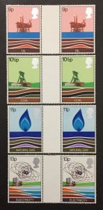 Great Britain 1978 #827-30 Gutter Pairs, Natural Resources, MNH.