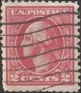 # 528B Used Dot In T of Postage Carmine George Washington