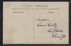 GABON (PP2709B) 1908 PPC TO FRANCE