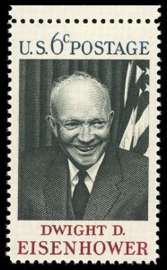 US Sc 1383 VF/MNH - 1969 6¢ Dwight D. Eisenhower - P.O. Fresh